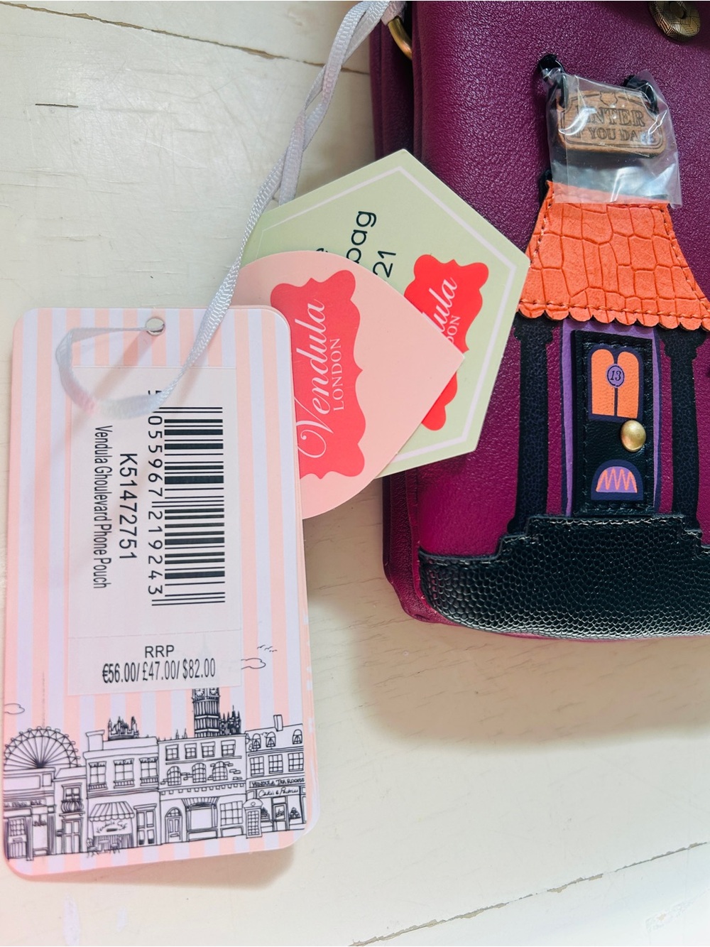 Vendula London Ghoulevard phone pouch - Picture 3 of 4